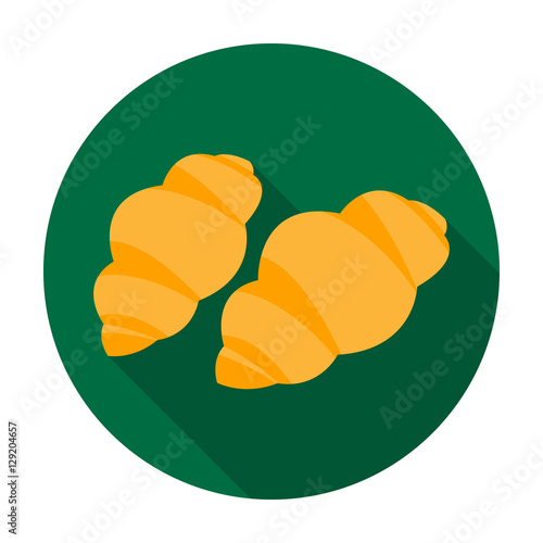 Gnocchi pasta icon in flat style isolated on white background. Types of pasta symbol stock vector illustration.