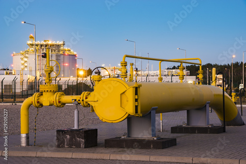 pipe line valves, LNG terminal,Swinoujscie,Poland