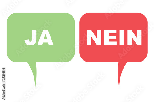 JA / NEIN - Sprechblasen