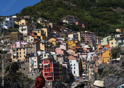 The fishing villages of Monterosso al Mare,Vernazza, Corniglia, Manorola and Riomaggiore of the Cinque Terra Liguria Italy.
 photo