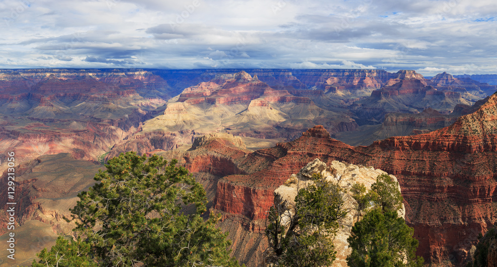Beautiful Landscape from South Rim of Grand Canyon, Arizona, Uni