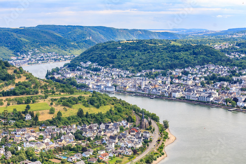 famous popular Wine Village of Boppard at Rhine River,middle Rhi © pigprox