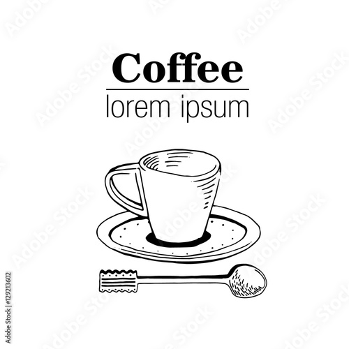 Vintage Style logo with coffee cup.