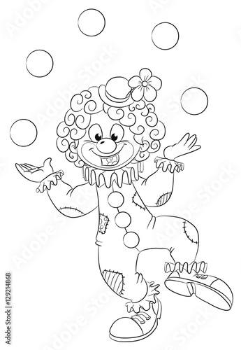 Vektor Illustration eines lustigen Clowns