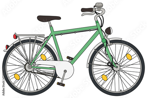 Vektor Illustration eines verkehrssicheren Fahrrads
