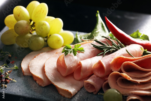Fotografie cold meat plate
