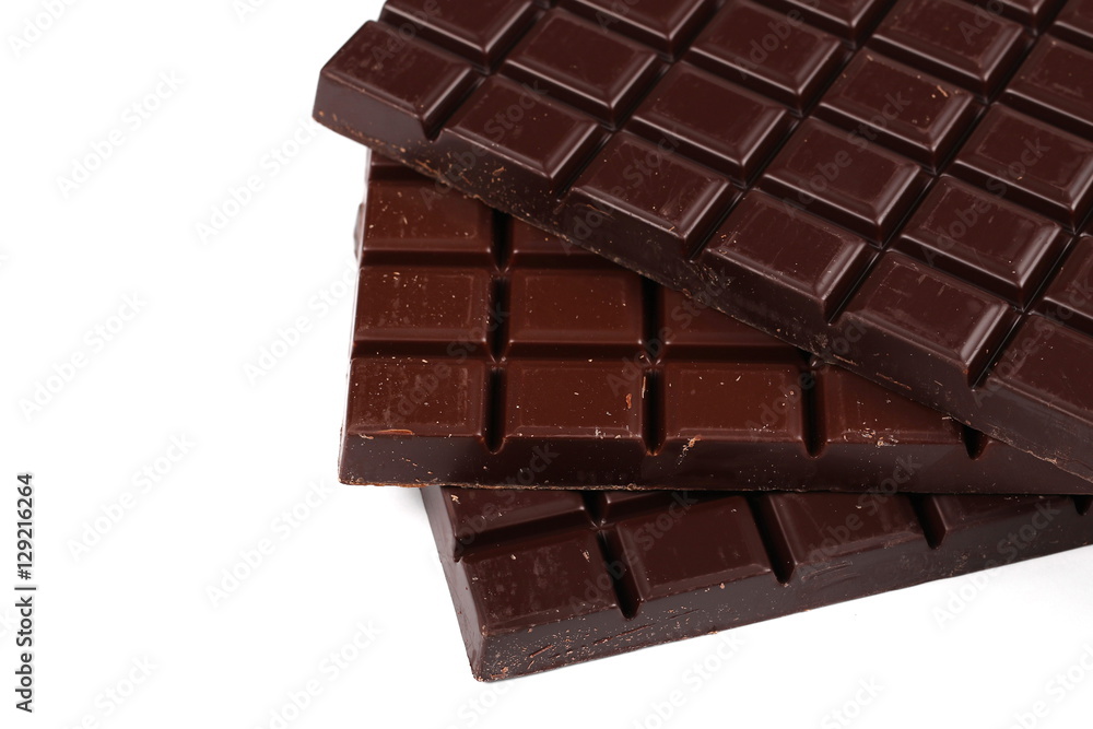 chocolate bars isolated on white background chocolate bars isolated on white background