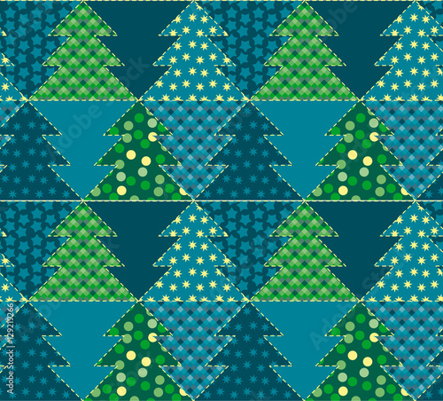 christmas tree blue color a...
