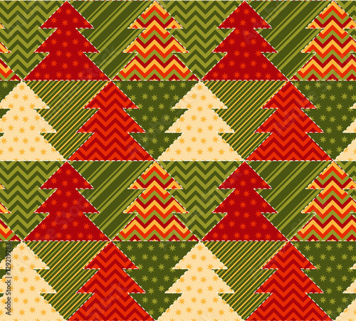 christmas tree green and re...