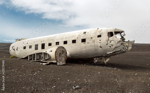 Abandoned military plane, Iceland.