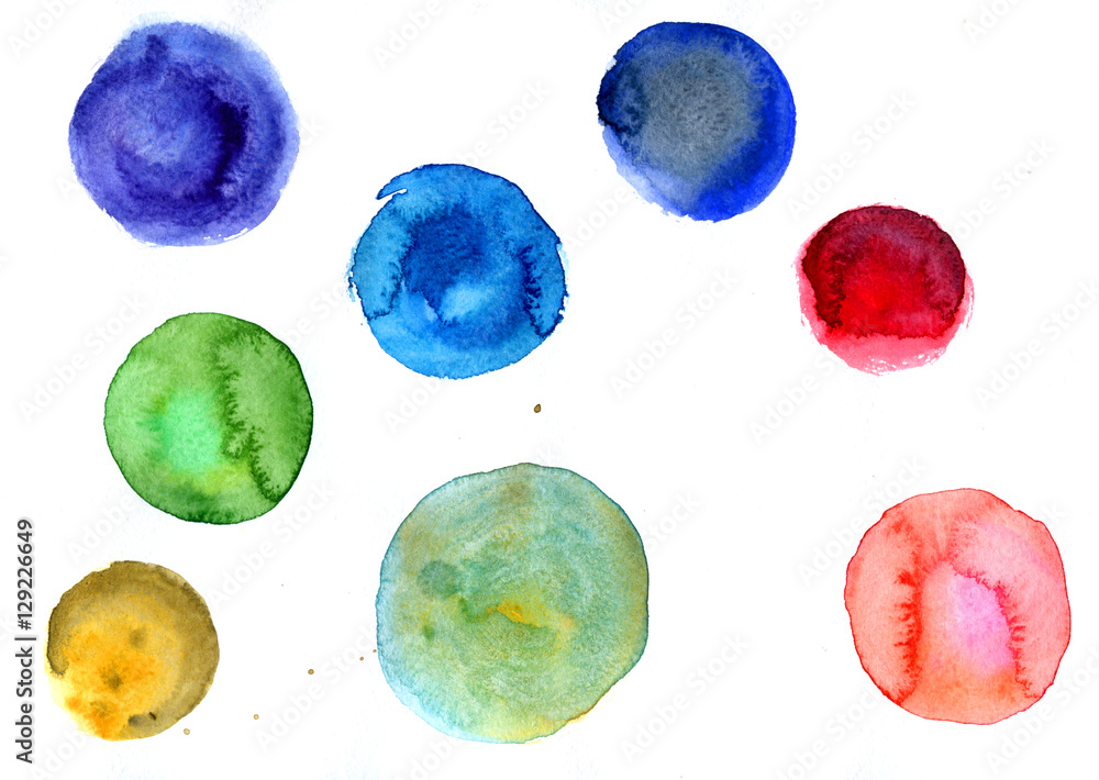 Watercolor texture with splodges