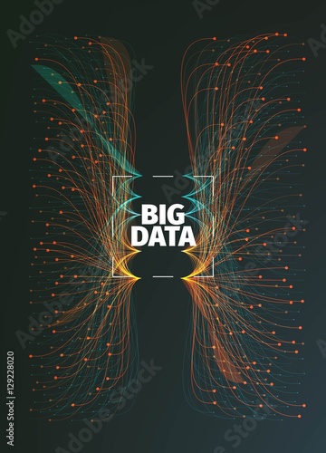 Abstract big data illustration. Information streams