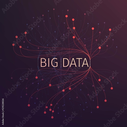Abstract big data illustration. Analysis of information