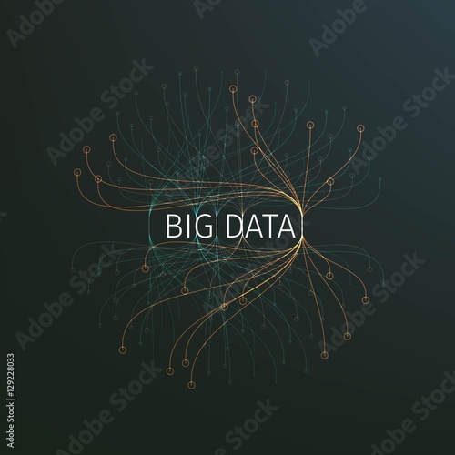 Abstract big data illustration. Information streams