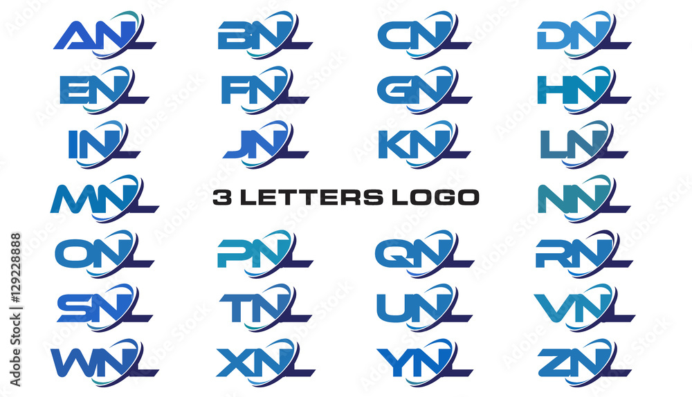 3 letters modern generic swoosh logo ANL, BNL, CNL, DNL, ENL, FNL, GNL, HNL, INL, JNL, KNL, LNL, MNL, NNL, ONL, PNL, QNL, RNL, SNL,TNL, UNL, VNL, WNL, XNL, YNL, ZNL