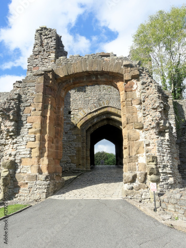 Fototapeta Naklejka Na Ścianę i Meble -  The main entrance gate to the Dudley Castle ruins.