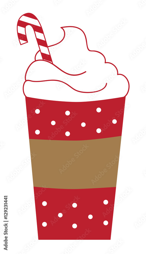 Peppermint Latte Stock Vector Adobe Stock