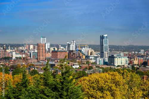 Leeds skyline Yorkshire England UK