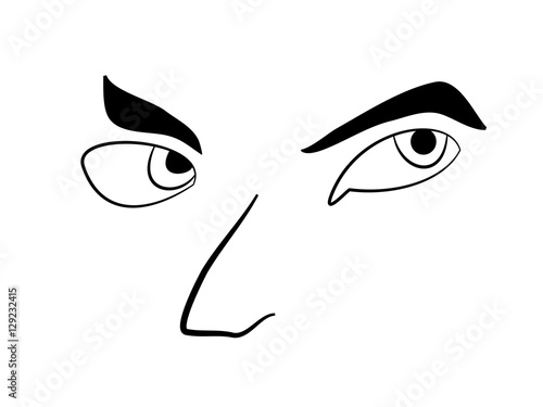 Mann Gesicht Tribal 