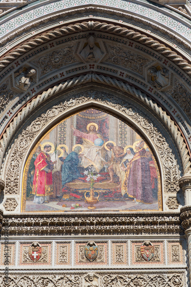 detail of the Florence Cathedral, Florence, Italy