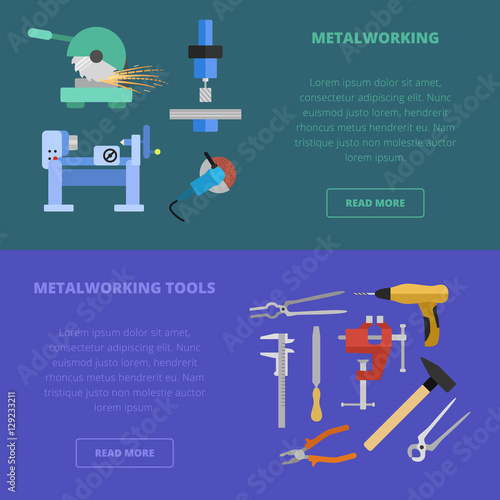 Vector metalworking concept.