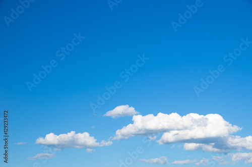 clouds in the blue sky