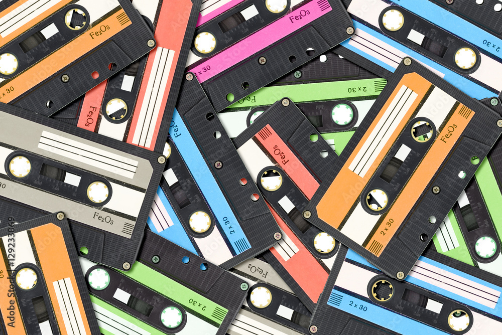 Old audio tape cassette Old audio tape cassette