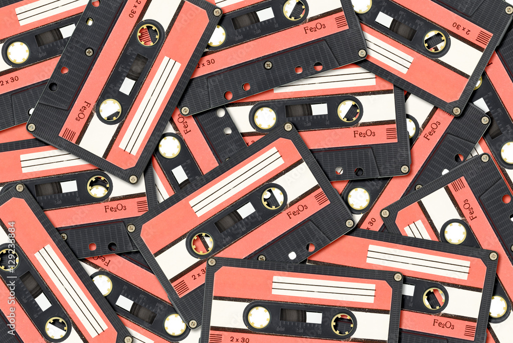 Old audio tape cassette Old audio tape cassette