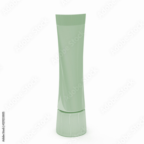 3d illustration of a tube of toothpaste or cream