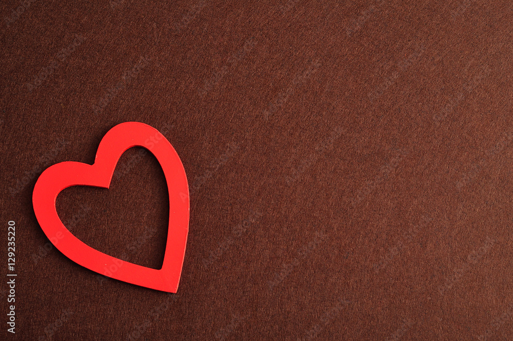 Obraz premium Valentine's Day. A red heart 