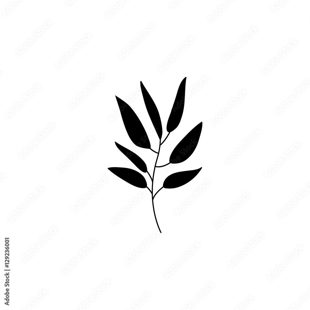 Leaves wreath icon. Plant floral garden decoration and ornament theme. Isolated design. Vector illustration Leaves wreath icon. Plant floral garden decoration and ornament theme. Isolated design. Vector illustration