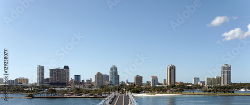 Canvas Print Skyline of St. Petersburg Florida