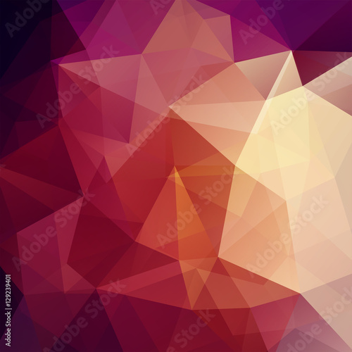 Background made of triangles. Square composition with geometric shapes. Eps 10 Beige, brown colors
