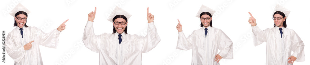 Young man ready for university graduation Young man ready for university graduation