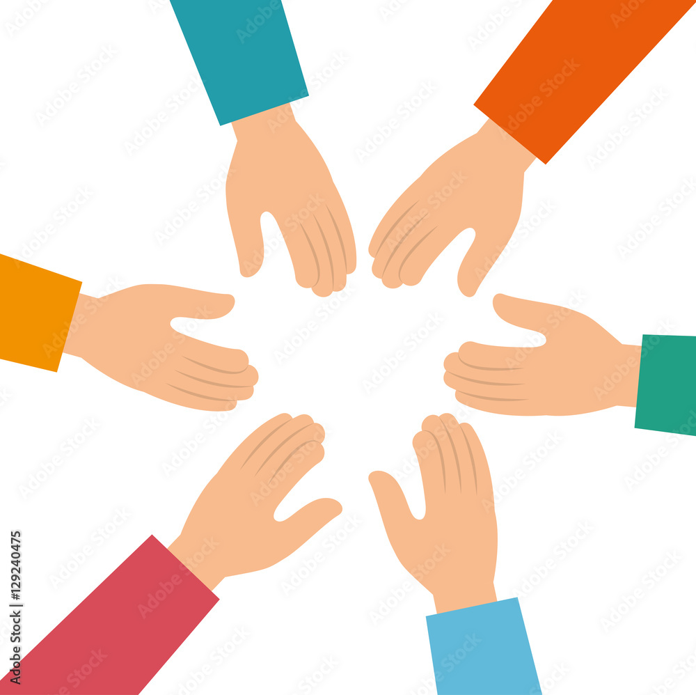 negotiation team work flat icons vector illustration design negotiation team work flat icons vector illustration design