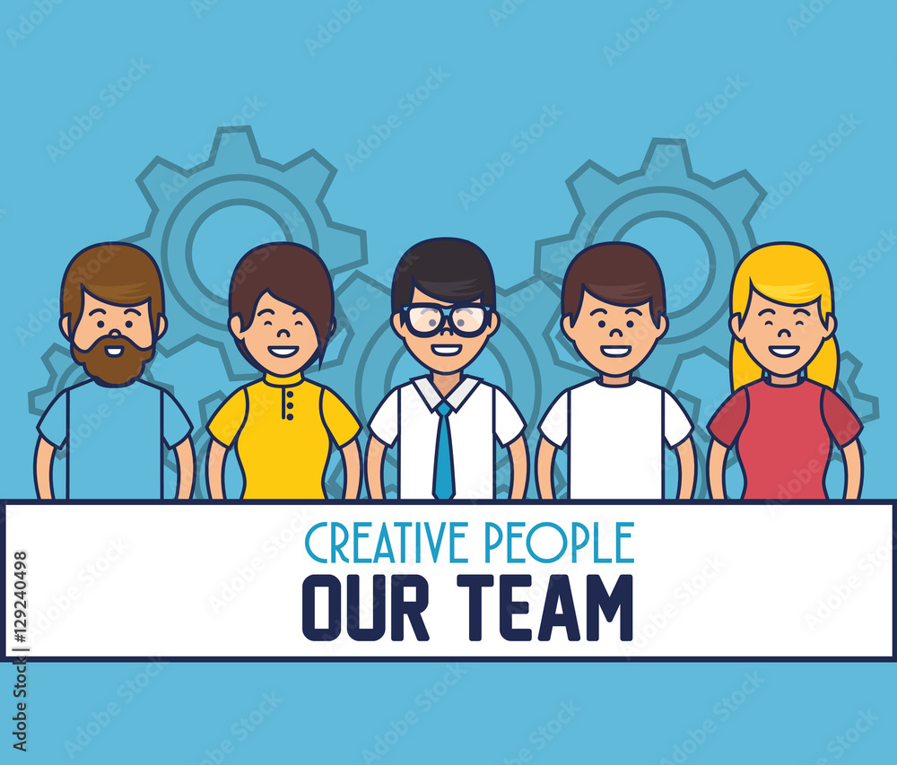 creative people our team vector illustration design creative people our team vector illustration design