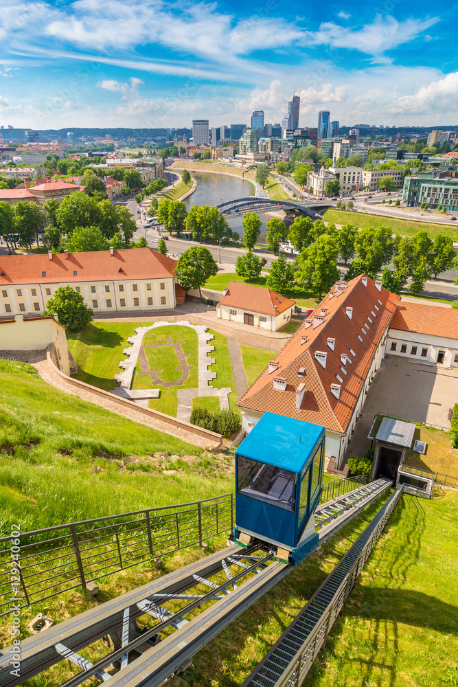 Naklejka premium Funicular in Vilnius