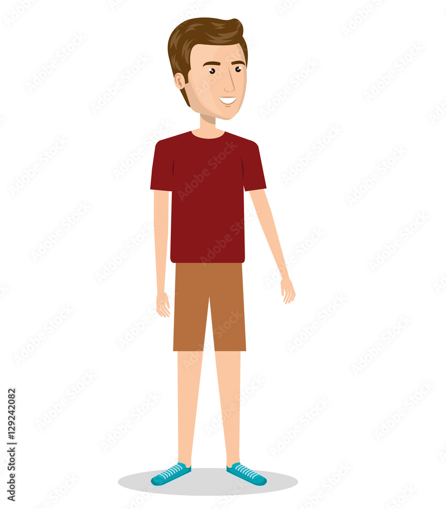 man character with casual dress vector illustration design man character with casual dress vector illustration design