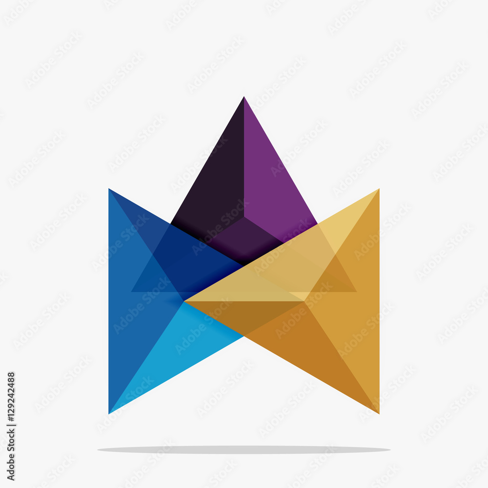 Blank triangle layout business template Blank triangle layout business template