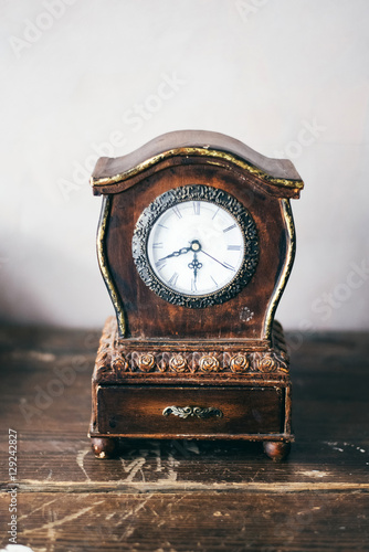 vintage watch on a wooden table
