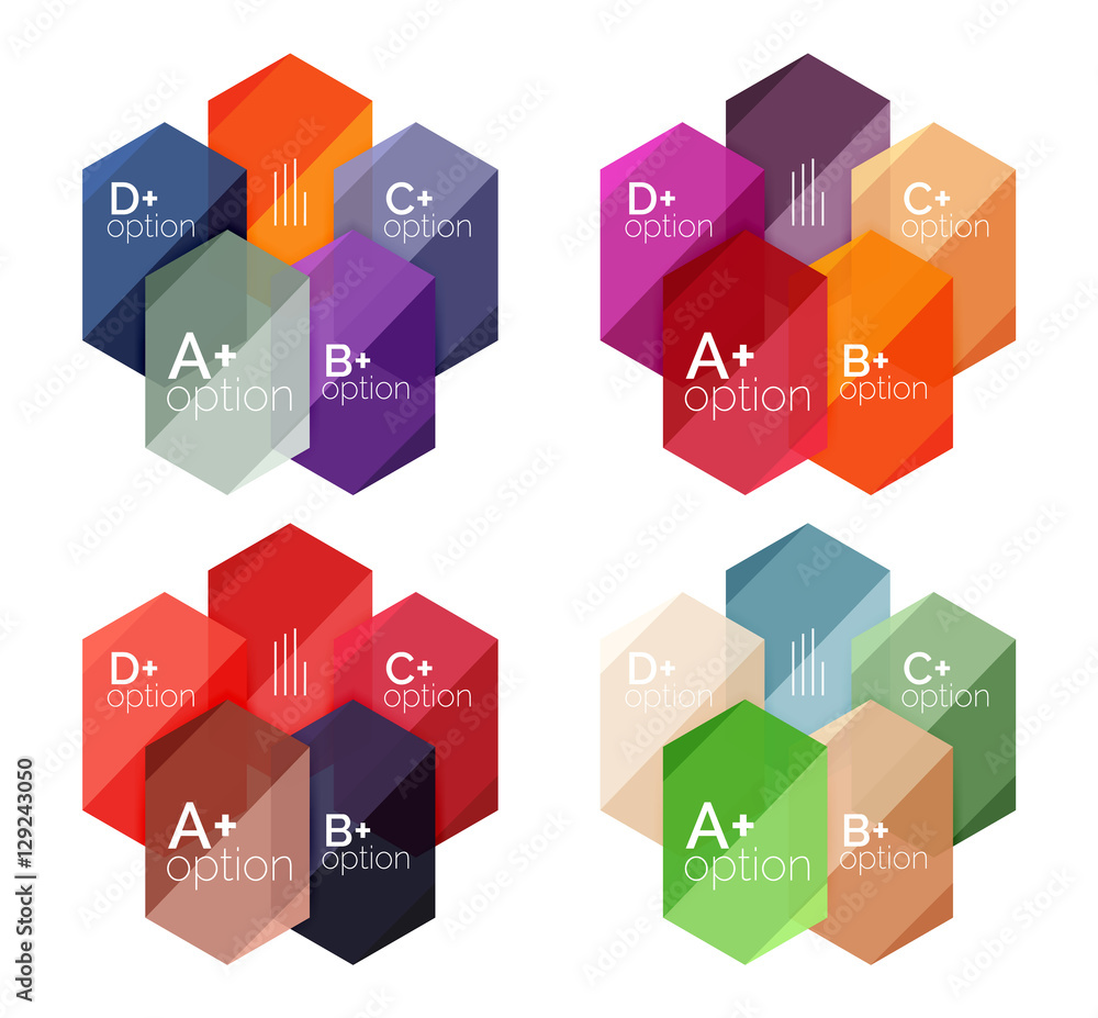 Abstract infographic banners for your content Abstract infographic banners for your content