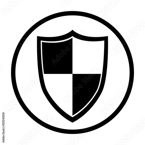 Shield icon. Security system warning protection and danger theme. Isolated design. Vector illustration Free Download Shield icon. Security system warning protection and danger theme. Isolated design. Vector illustration - GFXLoad