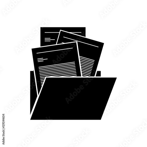 File icon. Folder document data archive and storage theme. Isolated design. Vector illustration