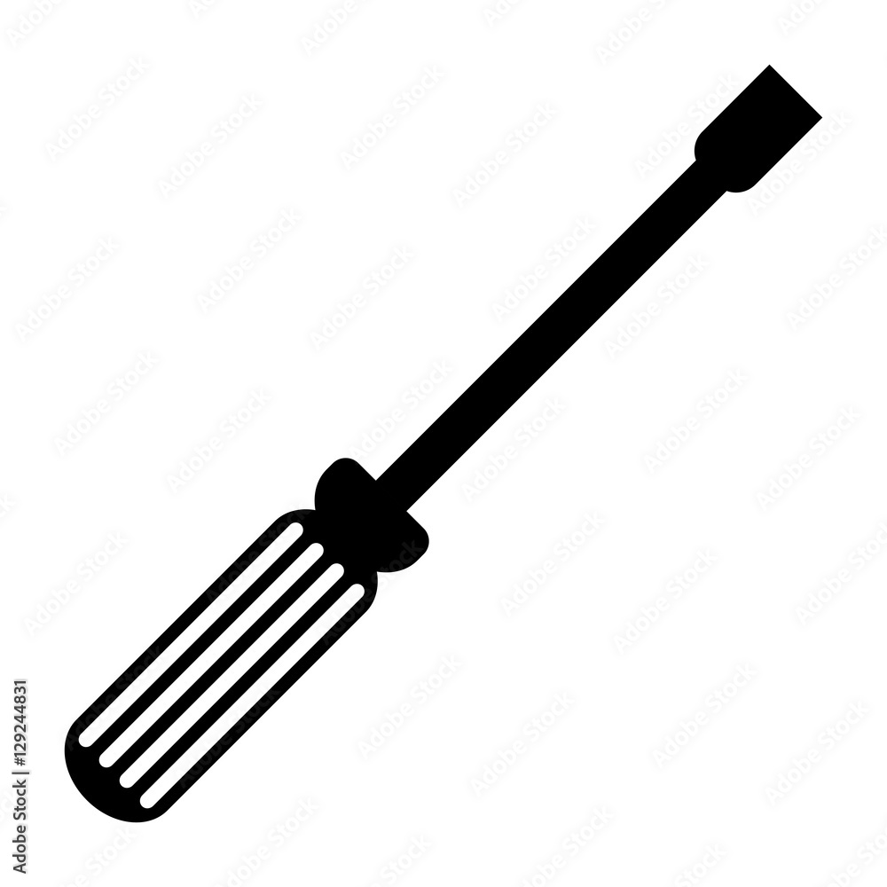 Screwdriver icon. Tool instrument repair and construction theme. Isolated design. Vector illustration Screwdriver icon. Tool instrument repair and construction theme. Isolated design. Vector illustration