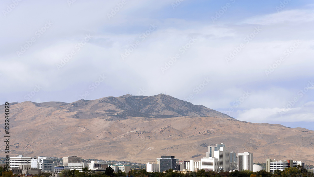 Skyline of Reno Nevada