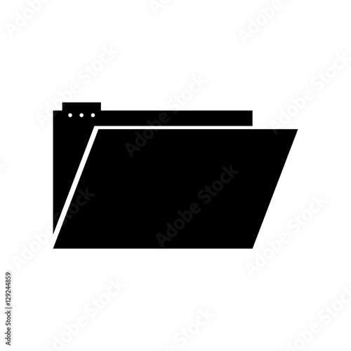 File icon. Folder document data archive and storage theme. Isolated design. Vector illustration