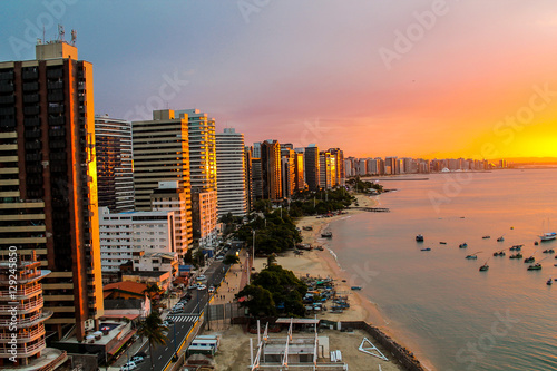 Sunset in Fortaleza, Brazil photo
