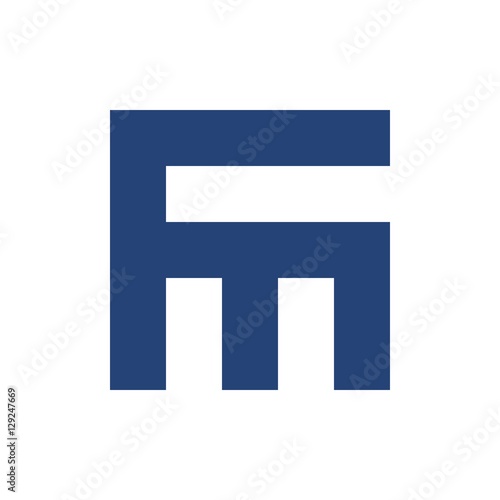 f m logo vector