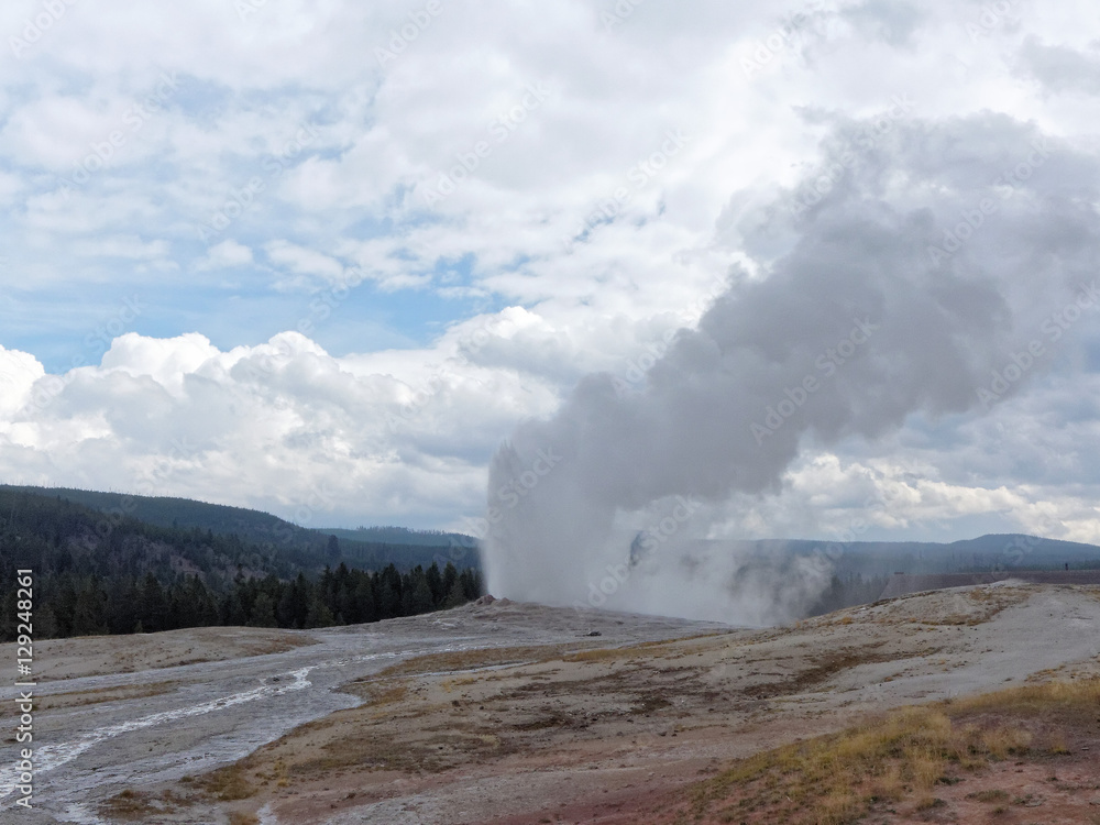 Thermal Feature and Geyser Yellowstone National park Thermal Feature and Geyser Yellowstone National park