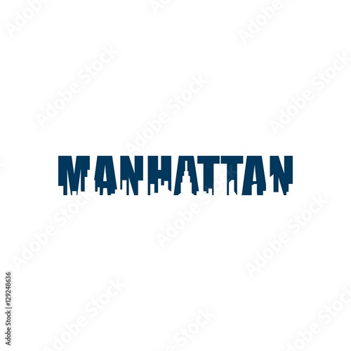 Manhattan logo vector